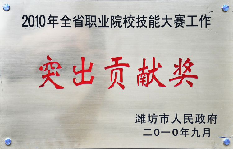 技能大赛突出贡献奖